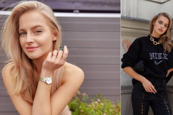 Karolina Pisarek w basicowych legginsach w prążki. Pięknie modelują sylwetkę!