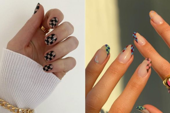 Checkerboard nails czyli paznokcie w szachownicę – ten print zyskuje wielką popularność!