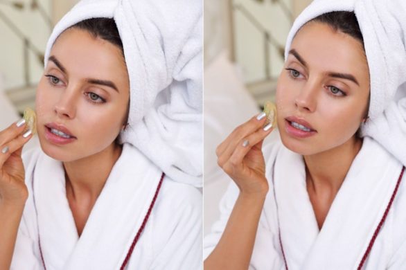 Zdjęcie, które pokazuje jak może zmienić się makijaż dodając jeden kosmetyk