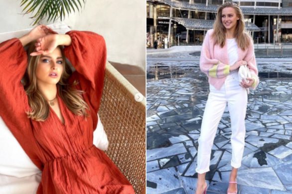 Karolina Pisarek w retro klapkach w liliowym kolorze. Idealna propozycja na lato!