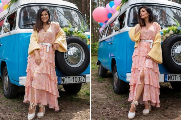 Kasia Cichopek opublikowała zdjęcie w modnej stylizacji. Fani zaczęli jej wytykać za duże buty