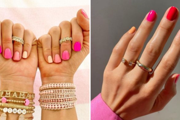 Sorbet truskawkowy – cudny manicure na lato