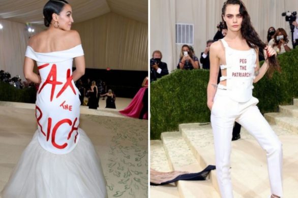 Polityczne oświadczenia na Met Gali 2021. Cara Delevingne i Alexandria Ocasio-Cortez z odważnymi deklaracjami