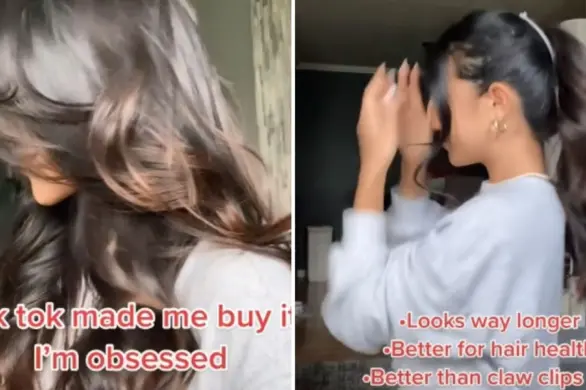 Na TikToku powróciły bananowe klamry do włosów