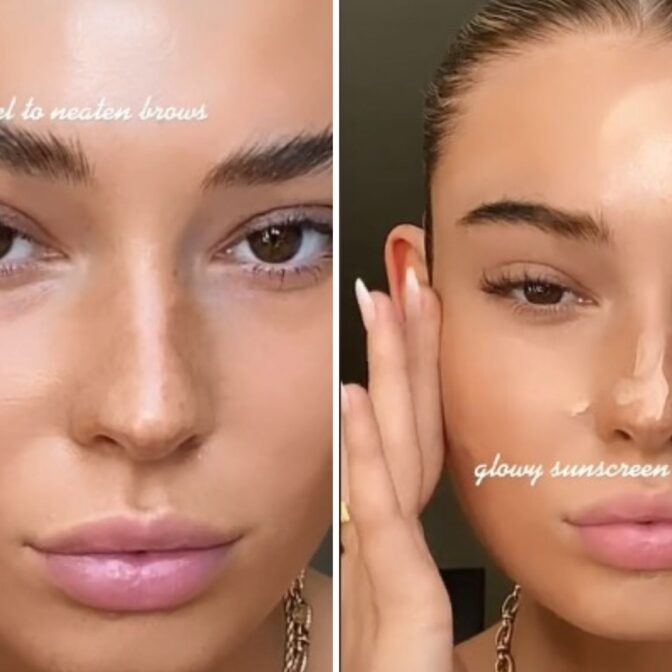 Clean makeup look