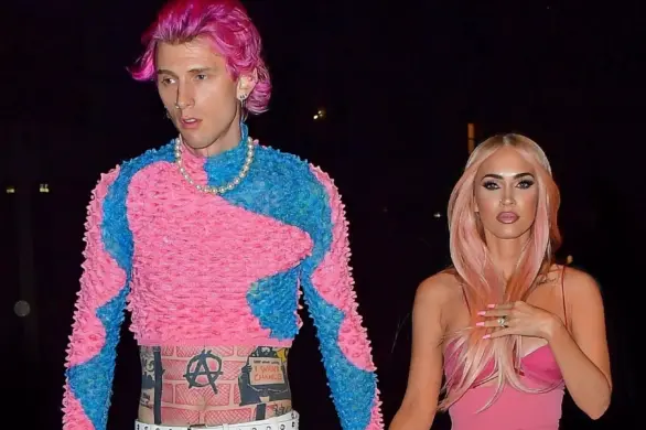 Megan Fox w neonowej zieleni na koncercie Machine Gun Kelly