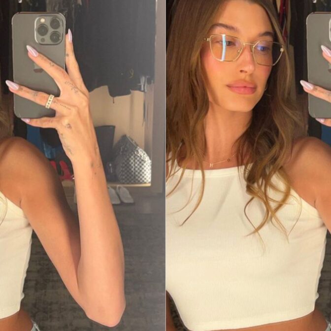 Paznokcie Hailey Bieber