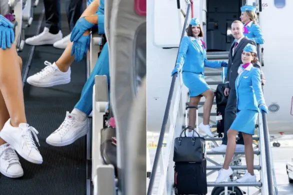 Kolejna linia lotnicza wprowadza sportowe buty. Stewardesy Eurowings mogą pracować w sneakersach