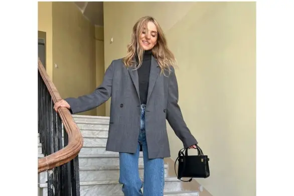 Totalny must have na jesień! Kasia Tusk w modnym casualowym outficie