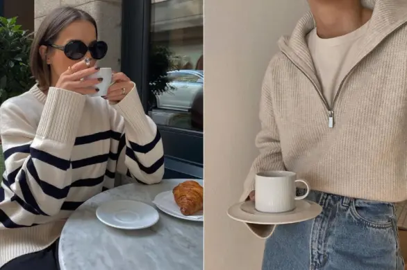 Stylizacje ze swetrem w roli głównej. Sprawdź, jak robią to Francuzki