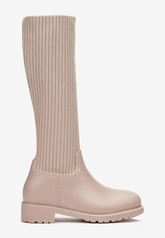 kozaki do kolan na płaskiej podeszwie