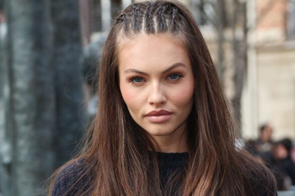 Thylane Blondeau na pokazie Miu Miu w ciekawej stylizacji