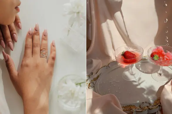 Strawberry Milk Nails: jak odtworzyć trend paznokci w kolorze słodkiego shake’u