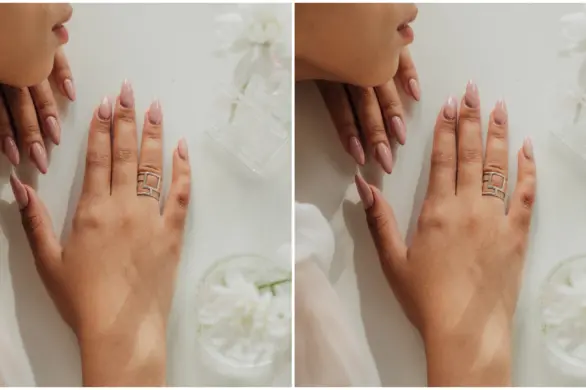 Glazed aura nails to przepiękny manicure na zbliżającą się zimę