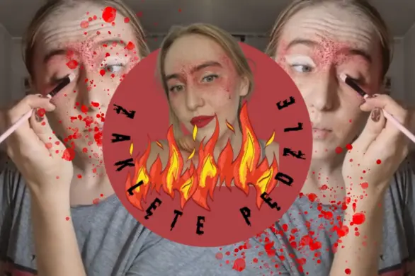 ZAKLĘTE PĘDZLE: Krwisty makijaż na Halloween