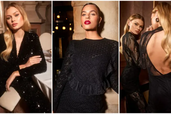 Świąteczna kolekcja MOHITO. Cekinowe garnitury i koronkowe sukienki