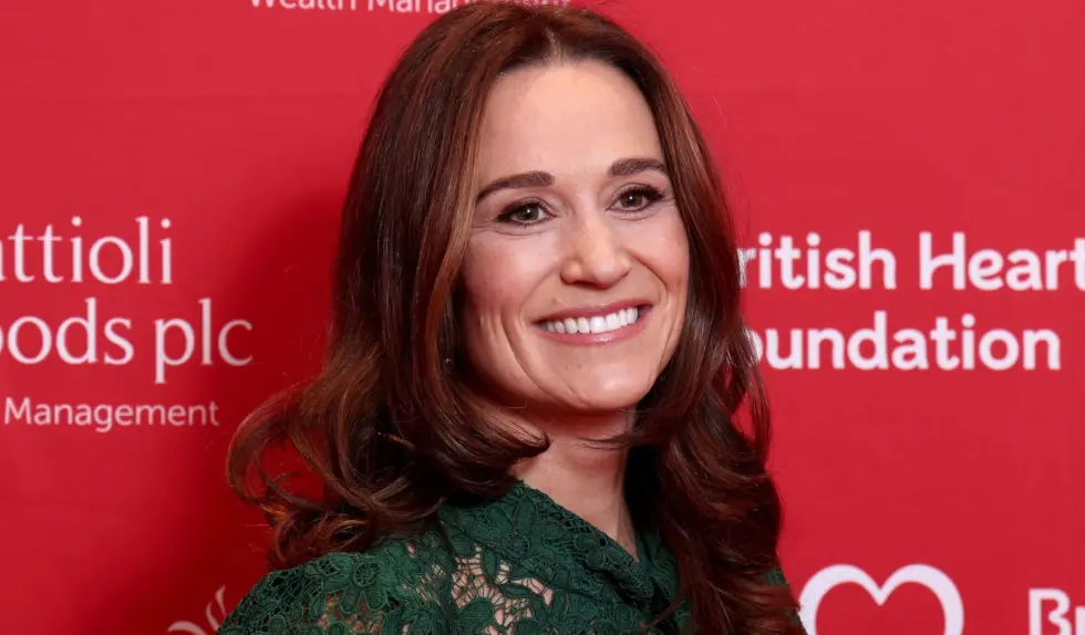 Pippa Middleton zachwyca w zielonej koronkowej sukience Pippa Middleton zachwyca w zielonej koronkowej sukience