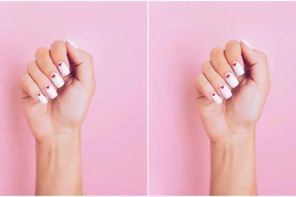 Słodki manicure na walentynki. Jak zrobić serduszka na paznokciach?