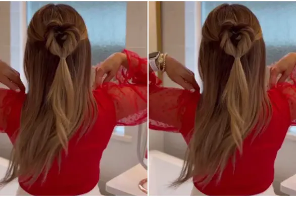 Jak wyczarować na włosach serduszko? Fryzura walentynkowa, którą zrobisz w 5 minut