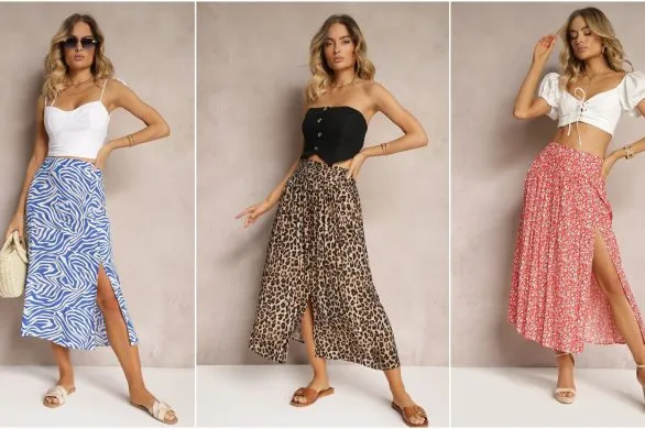 5 wakacyjnych spódnic midi z rozcięciem
