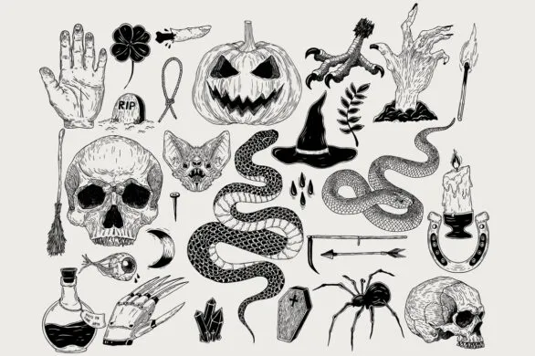 Znacie angielski, czyli przegląd tatuaży na Halloween 2024
