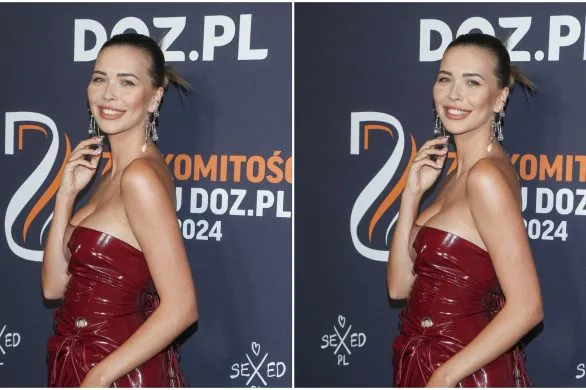 Sandra Kubicka w lateksowej kreacji na gali DOZ.pl