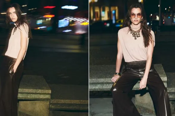 Skórzane spodnie wróciły do łask. W H&M znajdziesz idealny model w odcieniu czekolady