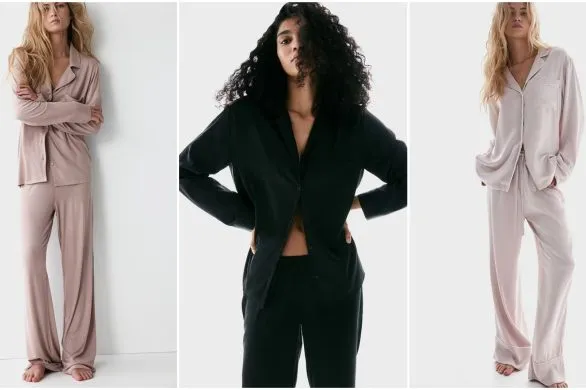Zimowe piżamki H&M: z dżerseju, satynowe i wiskozowe