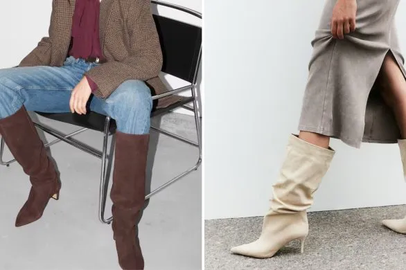 Modne kozaki na szpilce na zimę 2024/25. Ten model pasuje do spodni i do sukienki