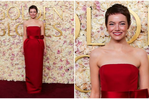 Całkowicie odmieniona Emma Stone na gali Złotych Globów