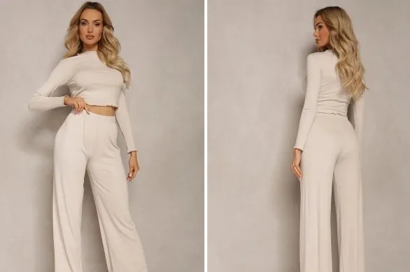 Stylowy komplet podkreślający sylwetkę. Sprawdzi się jako homewear, ale nie tylko