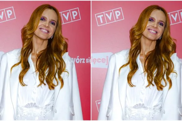Kasia Burzyńska-Sychowicz na ramówce TVP. Jej spodnie przykuwały wzrok