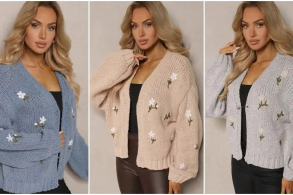 Wiosenne swetry w kwiaty. Stylowe i lekkie okrycie na pierwsze cieplejsze dni