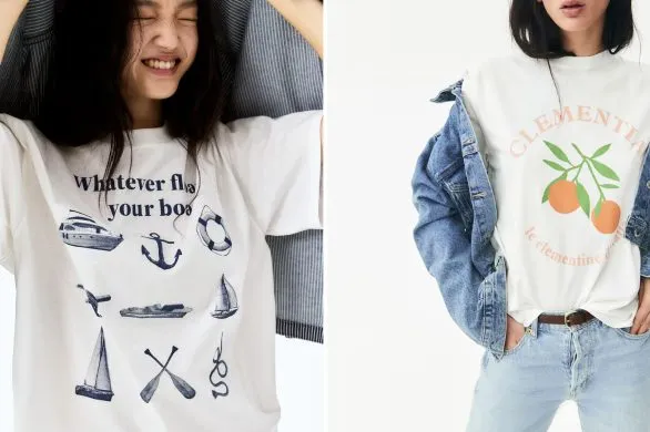 Najpiękniejsze białe T-shirty z nadrukiem z sieciówek. Idealna baza Twoich stylizacji