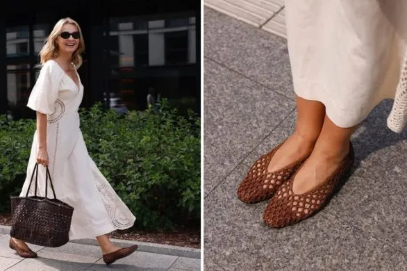 Siateczkowe baleriny to prawdziwy hit lata. Tak noszą je gwiazdy