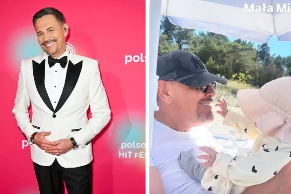 Krzysztof Ibisz pozuje z córeczką. „Nasza mała Mi”