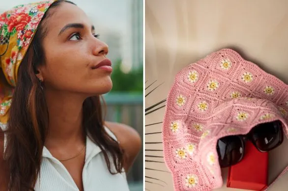 It-girls wybierają je zamiast apaszki. Chusty robione na szydełku to hit lata 2025. Jak je nosić?