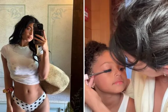 Kylie Jenner maluje się z 7-letnią córką. Nagranie podbija internet