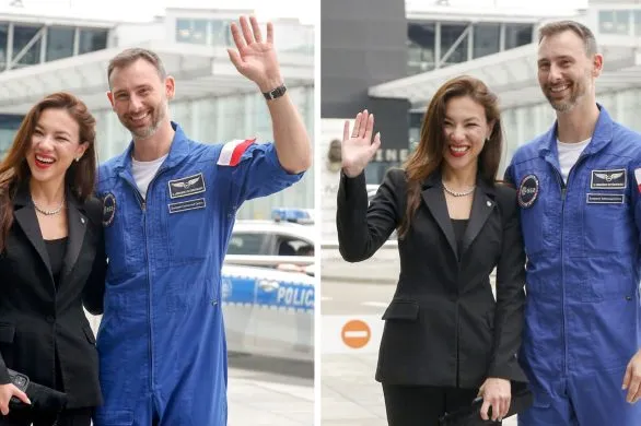 Sławosz Uznański- Wiśniewski wrócił do Polski. Zobacz fotorelację