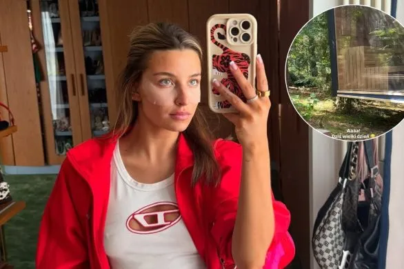 Julia Wieniawa pokazała montaż sauny w swoim domku w lesie. „Jaram się jak dziecko”