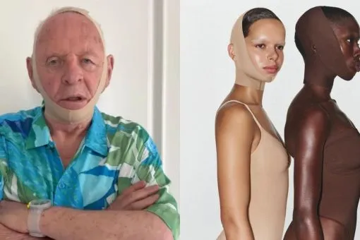 Anthony Hopkins żartuje z nowej maski SKIMS i Kim Kardashian