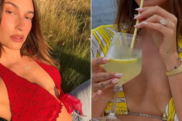 Nowy manicure Hailey Bieber to idealna propozycja na drugą połowę lata. Poznaj glazed polka dots nails