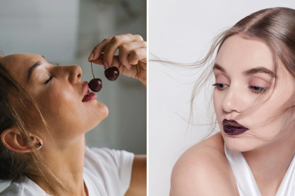 Bitten berry lips to najmodniejszy makijaż ust na jesień 2025. Jak go zrobić?