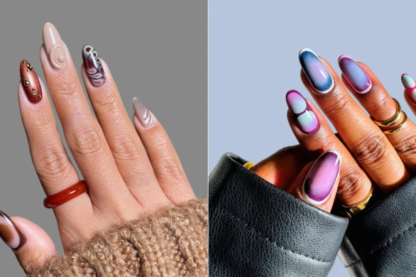 Frame nails to modne paznokcie na jesień 2025. Wyglądają jak małe dzieła sztuki
