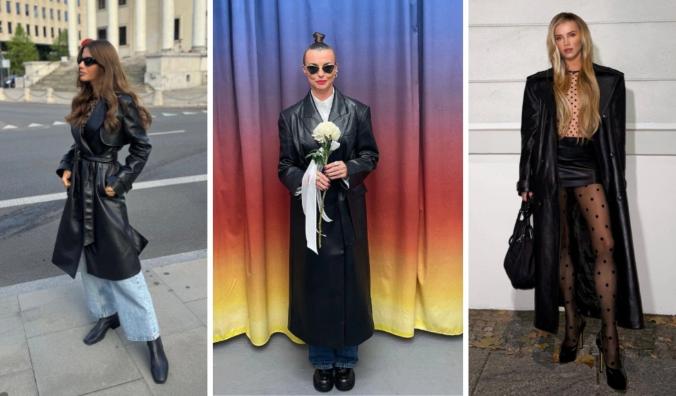 Czarne i skórzane płaszcze wracają na salony. Gwiazdy już dawno je pokochały