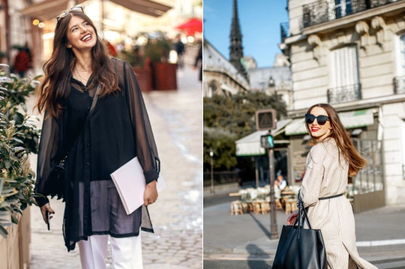 Ten trend z lat 2000. pokochały 20-latki. Zobacz, jak nosić sukienki do spodni