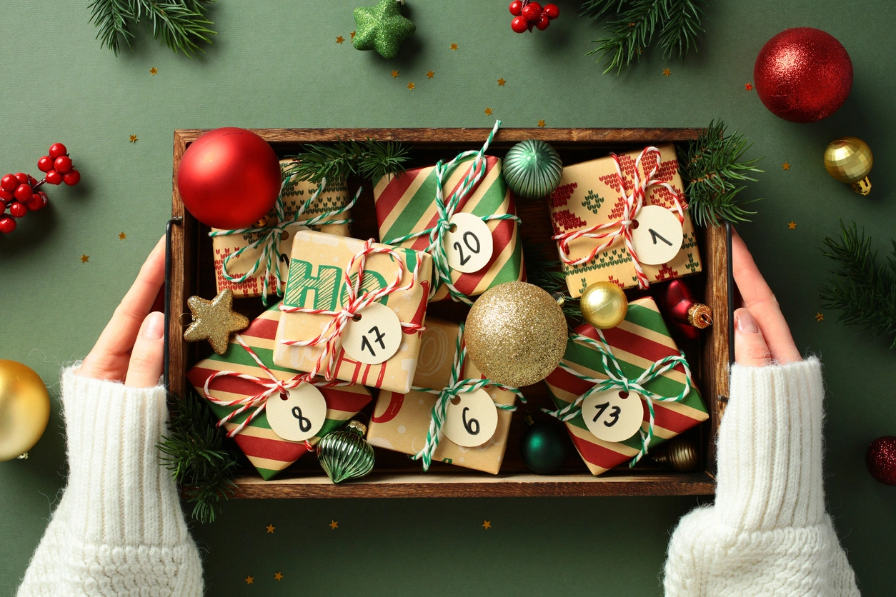 Kalendarz adwentowy ręcznie robiony