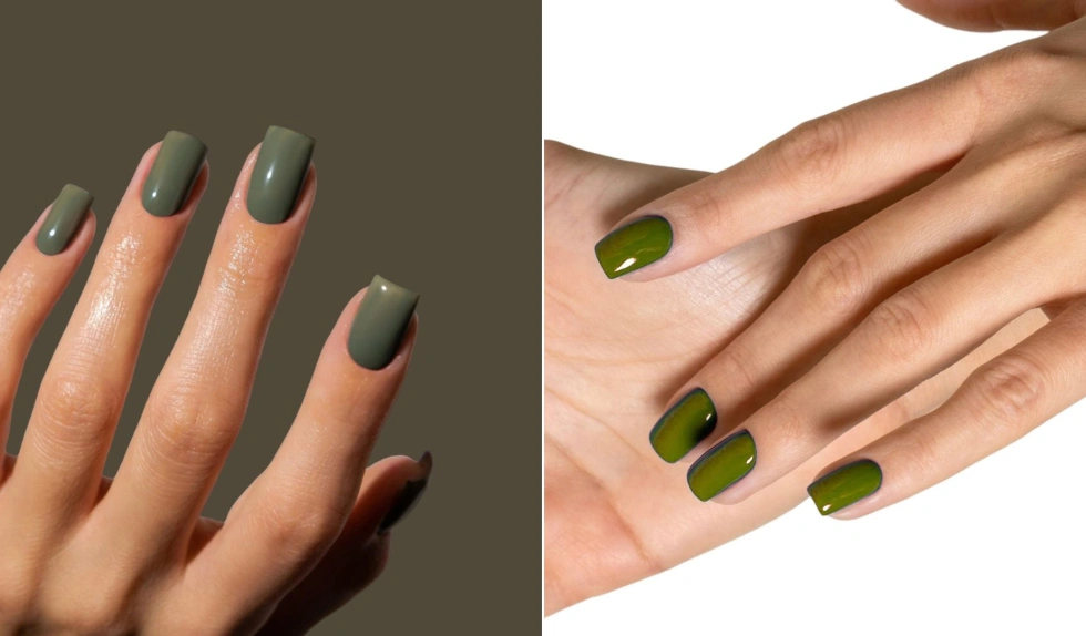 Moss Green – zieleń mchu na paznokciach. Zobacz najpiękniejsze pomysły na zielony manicure tej jesieni