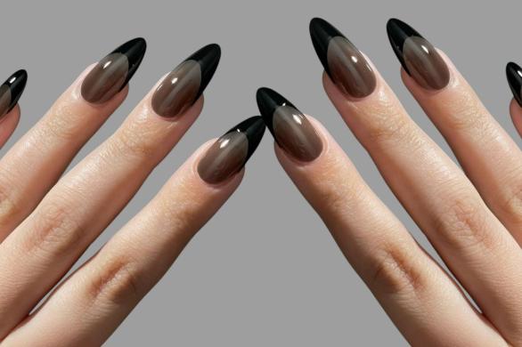 Sheer tights nails to najbardziej zmysłowy manicure na zimę 2025. Idealny na Sylwestra i nie tylko
