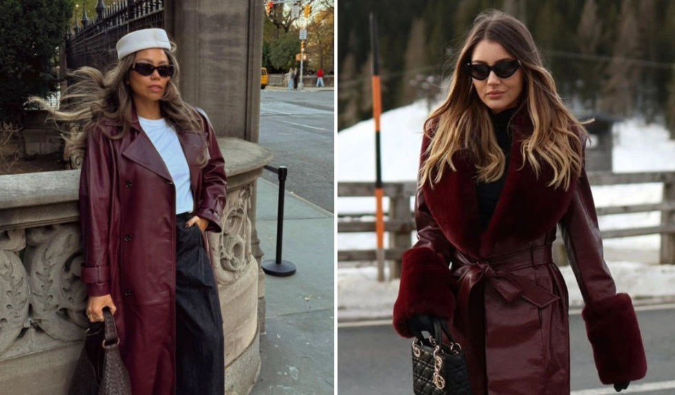 Ten płaszcz w kolorze dark plum ma w szafie każda fashionistka